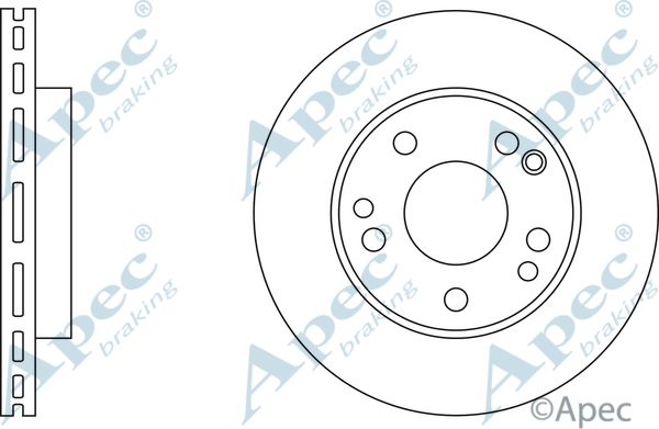 APEC BRAKING Тормозной диск DSK552